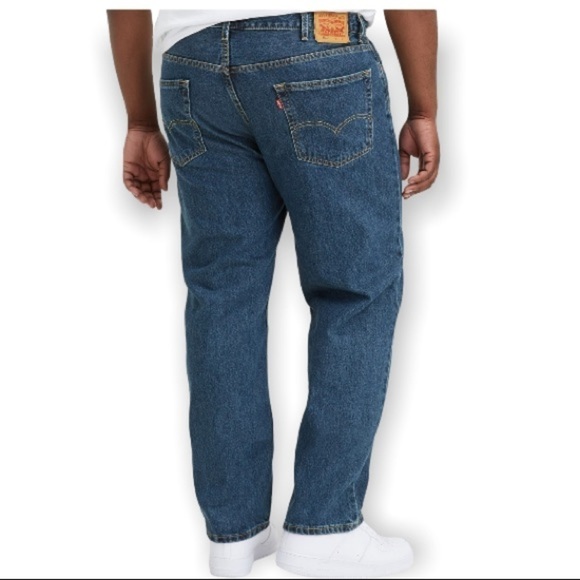 Levis 44 x 32 550 Jeans (Tag 44x34) Men’s Relaxed Taper Leg Stonewash Medium - Picture 1 of 14